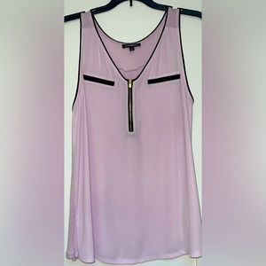 Express Tank Top Size M purple/lilac color with black trim. GUC